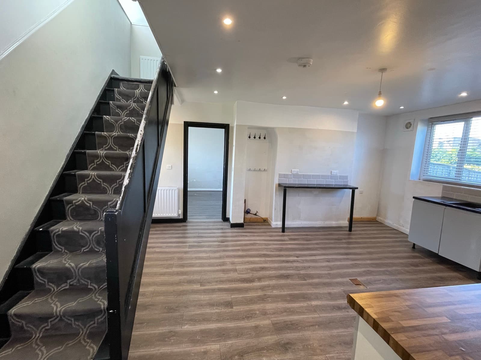 Dining area and staircase