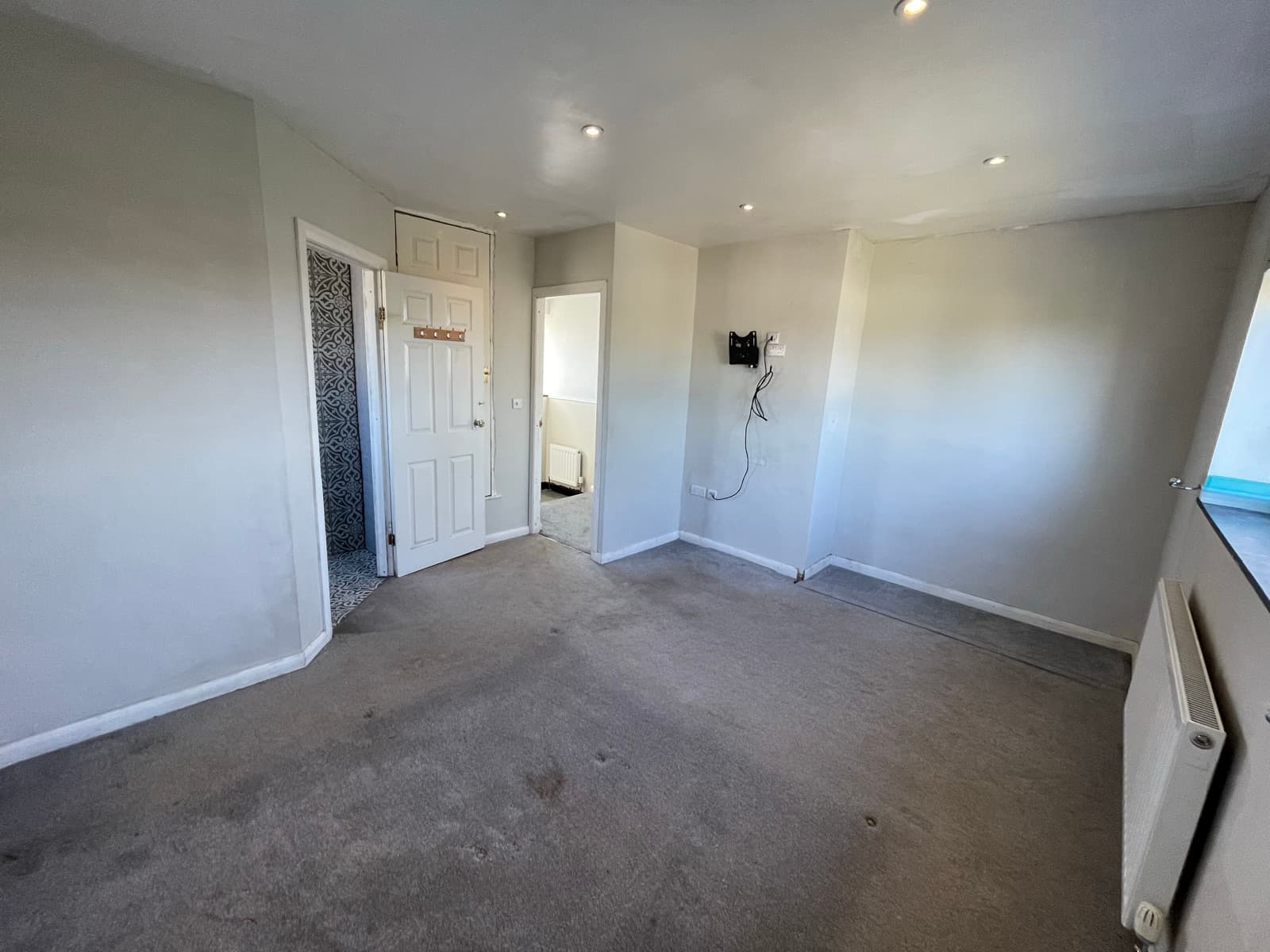 Master bedroom looking towards the landing